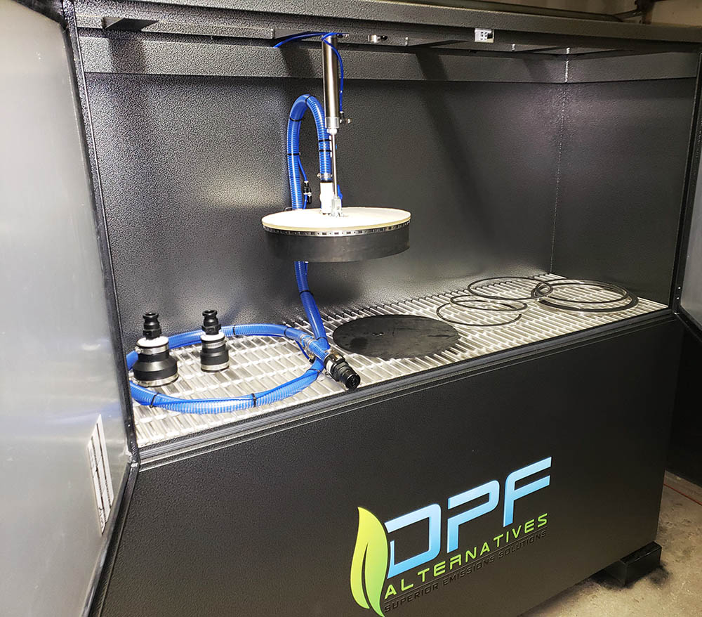 Ultrasonic DPF cleaner in Fort Worth, TX.